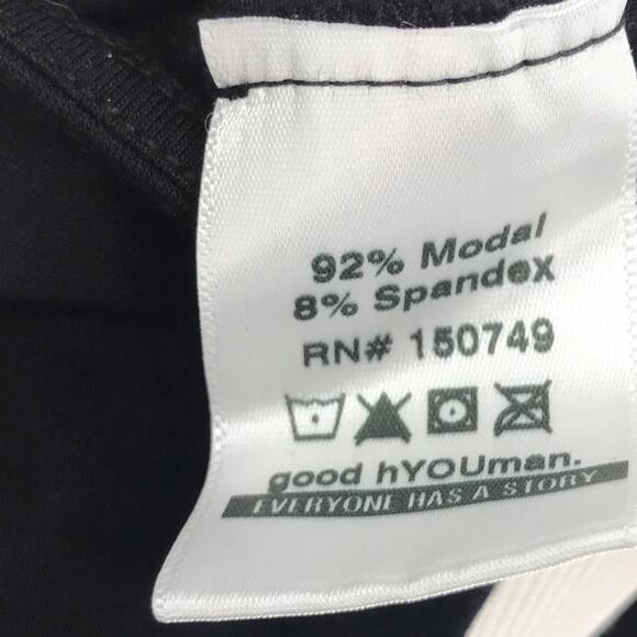 Good hYOUMAn x Cycle Bar Be Different Black Cutout Crop Top - Picture 8 of 9